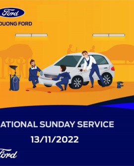 Ford Hải Dương thông báo chương trình Sunday Service ngày 13/11