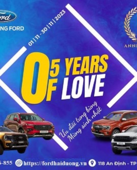 Đại lý Hải Dương Ford – 05 Years of love