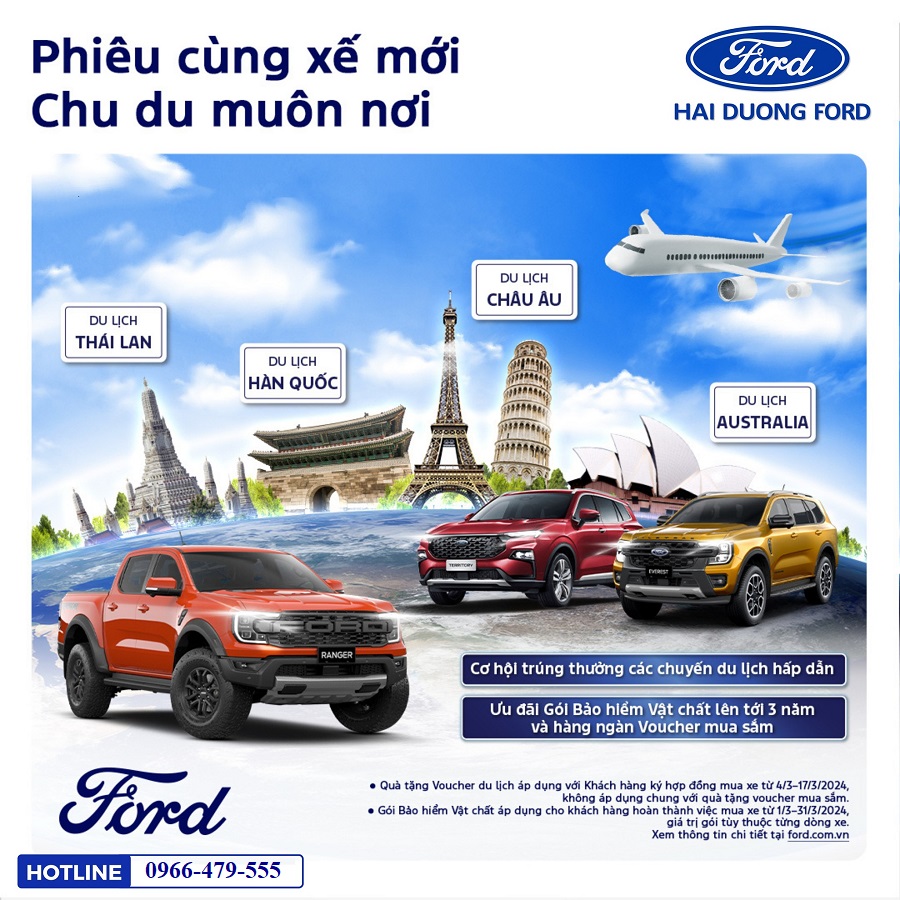Đại lý Hải Dương Ford - Phiêu cùng xế mới ,chu du muôn nơi