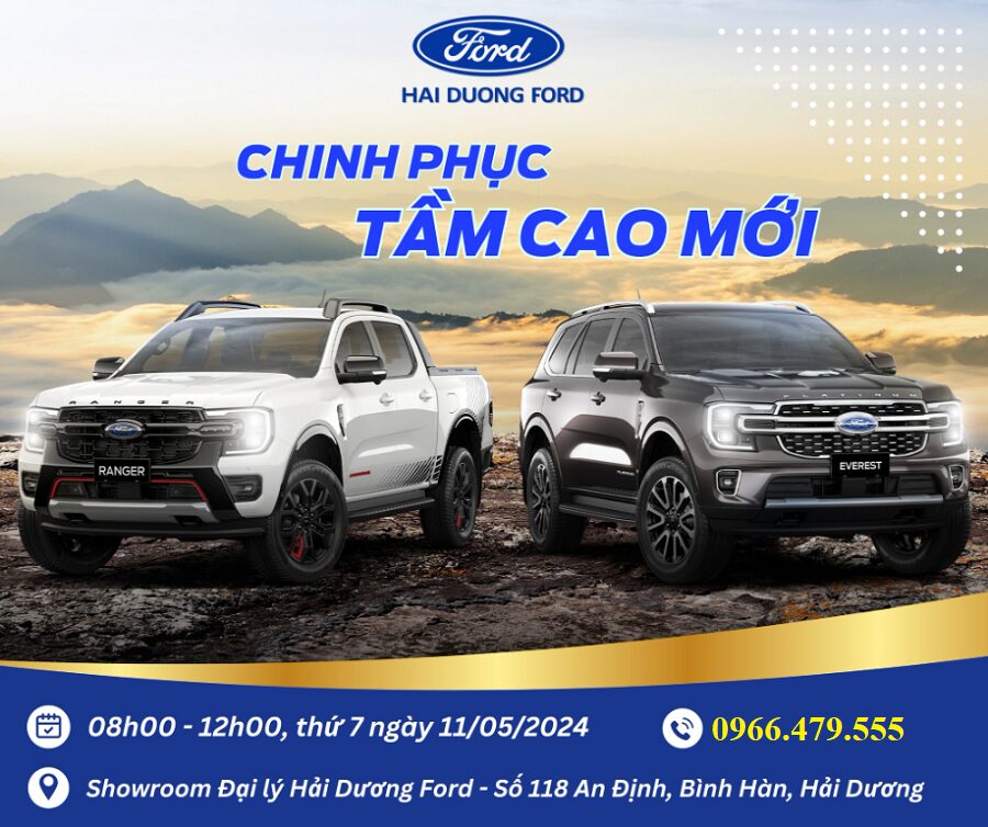 Showroom Đại lý Hải Dương Ford - Chinh phục tầm cao mới