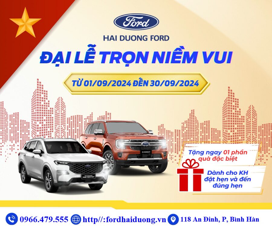 Đại Lý Ford Hải Dương 5S -  Đại lễ trọn niềm vui