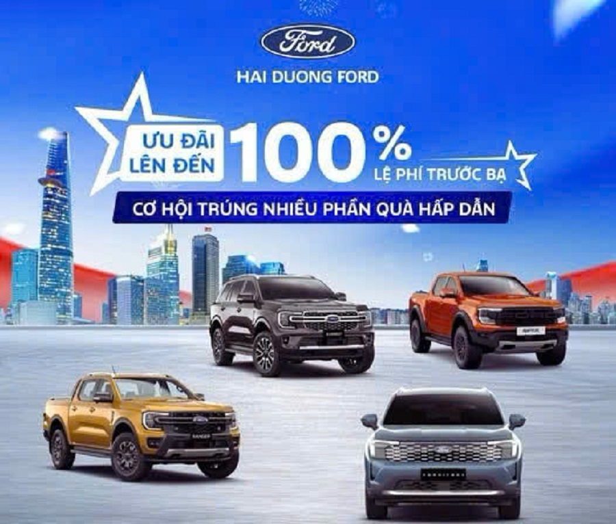 Ưu đãi xe Ford tháng 9 -Tại Hải Dương Ford