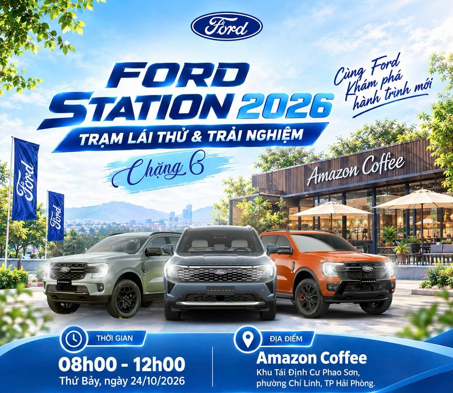 Lái thử xe Ford chặng 6 của Hải Dương Ford